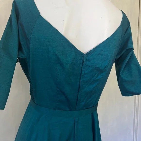 Gorgeous semi formal raw silk dress - Picture 13 of 16